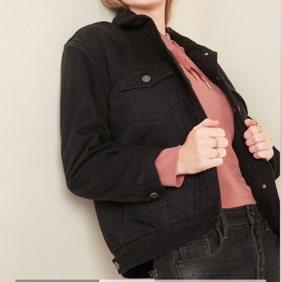 Black Jean Jacket for Women - Picture 2 of 6